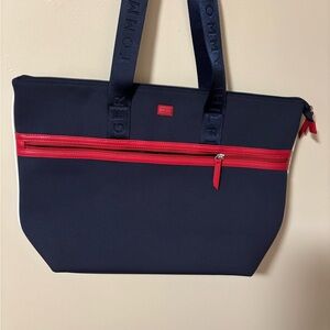 Tommy Hilfiger Dark Blue and Red Handbag